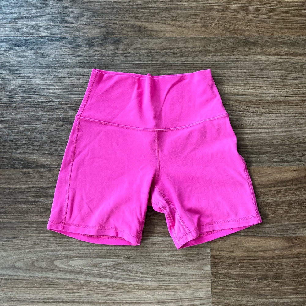 Lululemon Sonic Pink Biker Shorts 6. Inseam 6.